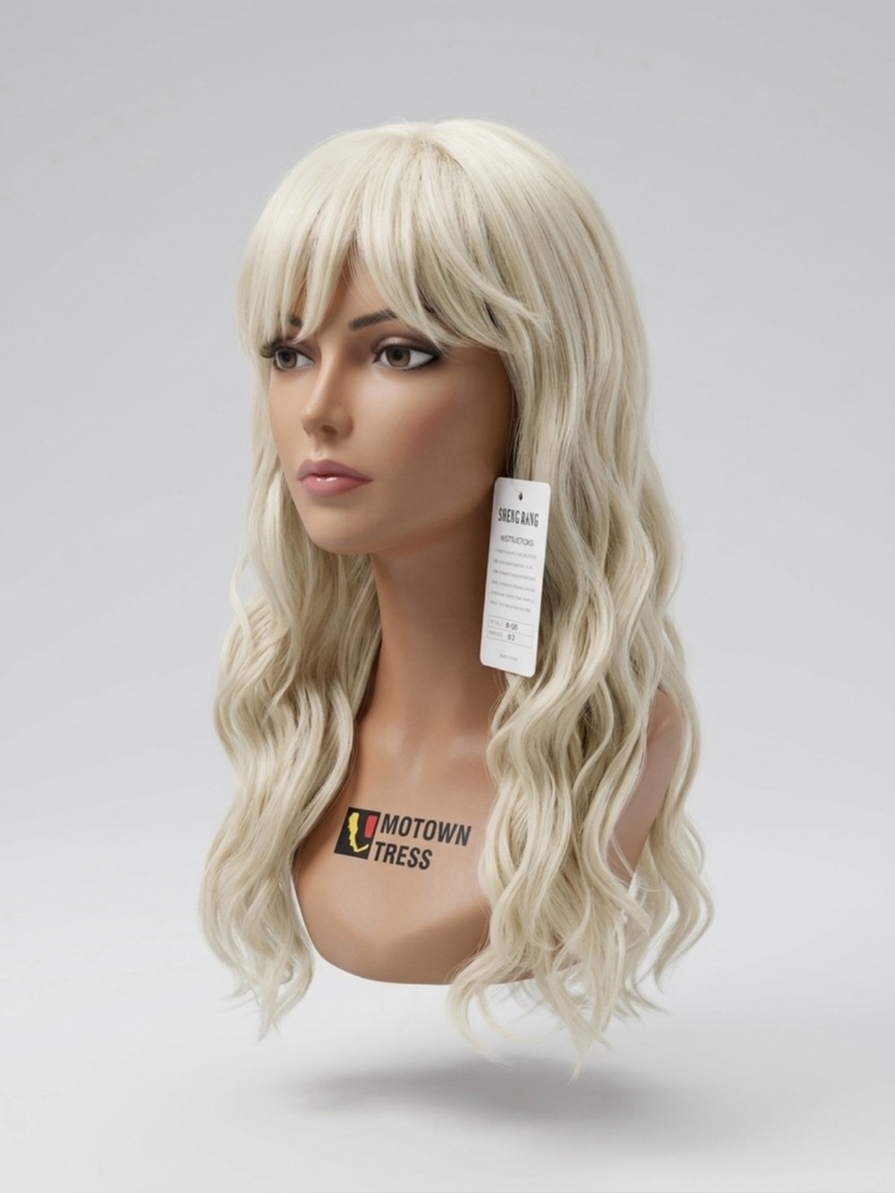 Blonde Long Wavy Women's Fashion Wig - Soft Platinum #613